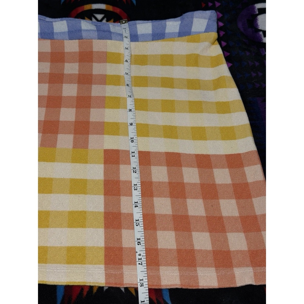 FARM Rio Multi-Color Gingham Mini Skirt - Picture 4 of 8